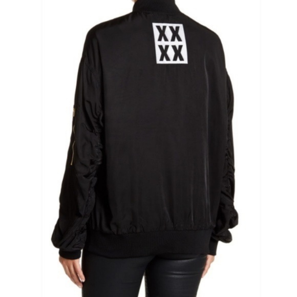 1 LEFT! Boyfriend Bomber in Black - Picture 3 of 3